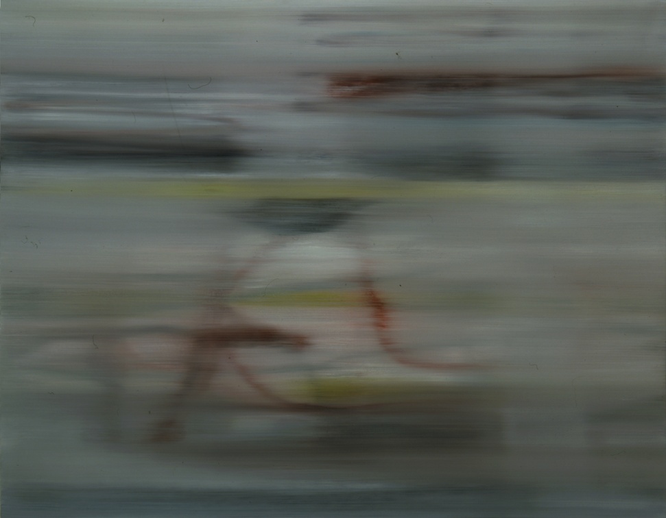 (T0353) Apnée 2, 2001, acrylique sur toile, 114 x 146 cm (1934 visites) (T0353) Apnée 2, 2001, acrylique sur toile, 114 x 146 cm