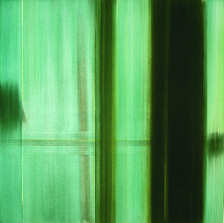 (T0364) Écho 3, 2001, acrylique sur toile, 150 x 150 cm (30678 visites) (T0364) Écho 3, 2001, acrylique sur toile, 150 x 150 cm