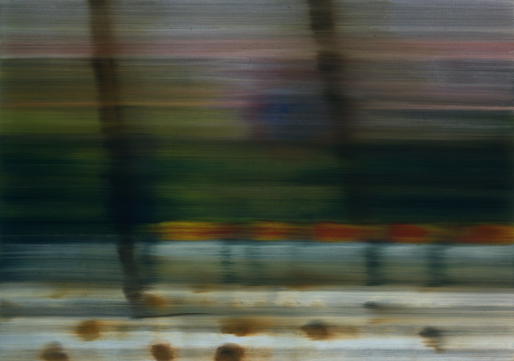 (T0367) Paysage horizontal, 2001, acrylique sur toile, 114 x 162 cm (1697 visites) (T0367) Paysage horizontal, 2001, acrylique sur toile, 114 x 162 cm