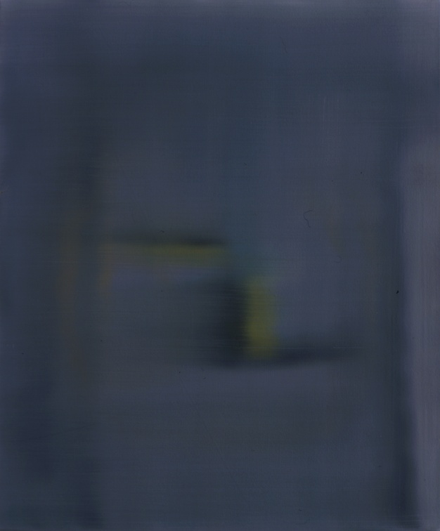(T0371) Pieux 2, 2001, acrylique sur toile, 46 x 38 cm