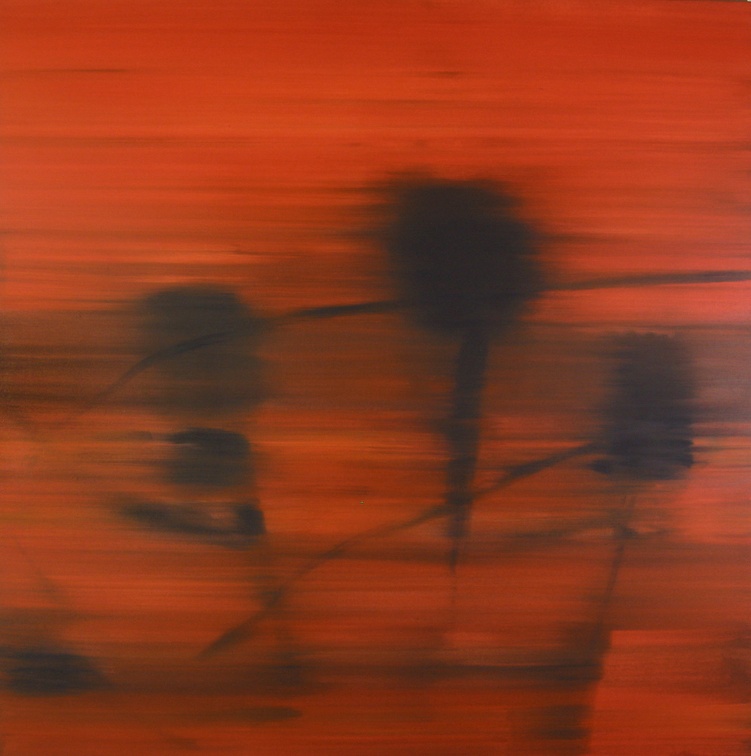 (T0388) Carré à trois, 2002, acrylique sur toile, 150 x 150 cm (1625 visites) (T0388) Carré à trois, 2002, acrylique sur toile, 150 x 150 cm
