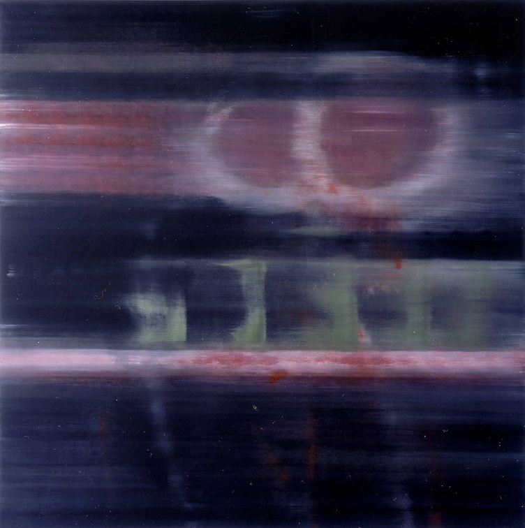 (T0394) Deux roues 2, 2002, acrylique sur toile, 200 x 200 cm (1460 visites) (T0394) Deux roues 2, 2002, acrylique sur toile, 200 x 200 cm