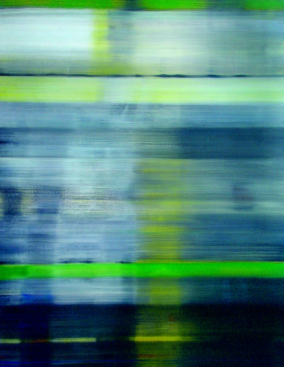 (T0400) Flux 2, 2002, acrylique sur toile, 146 x 114 cm (18408 visites) (T0400) Flux 2, 2002, acrylique sur toile, 146 x 114 cm