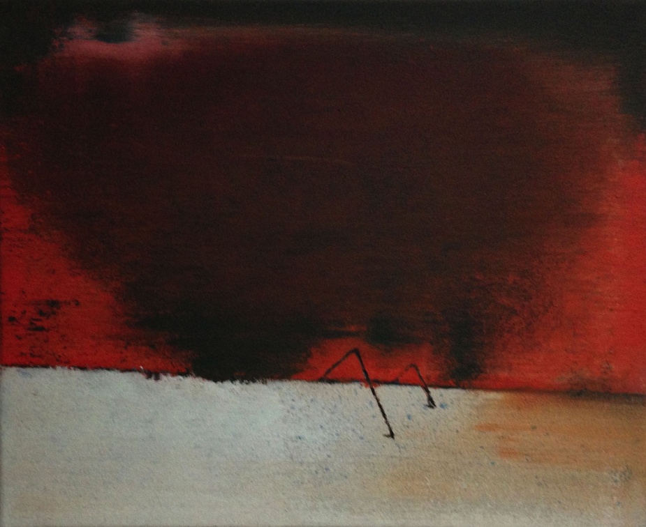 (T0420) Paysage, 2002, acrylique sur toile, 22 x 27 cm
