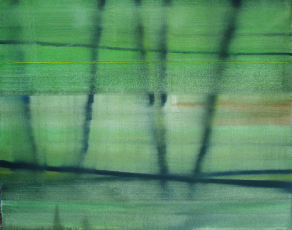 (T0423) Paysage horizontal, 2002, acrylique sur toile, 130 x 162 cm (21537 visites) (T0423) Paysage horizontal, 2002, acrylique sur toile, 130 x 162 cm