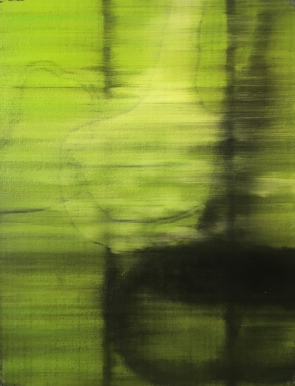 (T0426) Peinture malade, 2002, acrylique sur toile, 35 x 27 cm