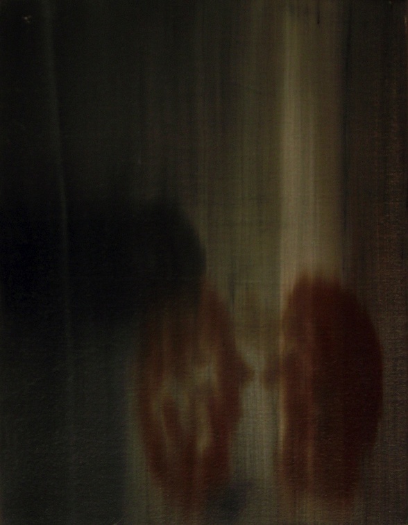 (T0435) Rognons, 2002, acrylique sur toile, 35 x 24 cm