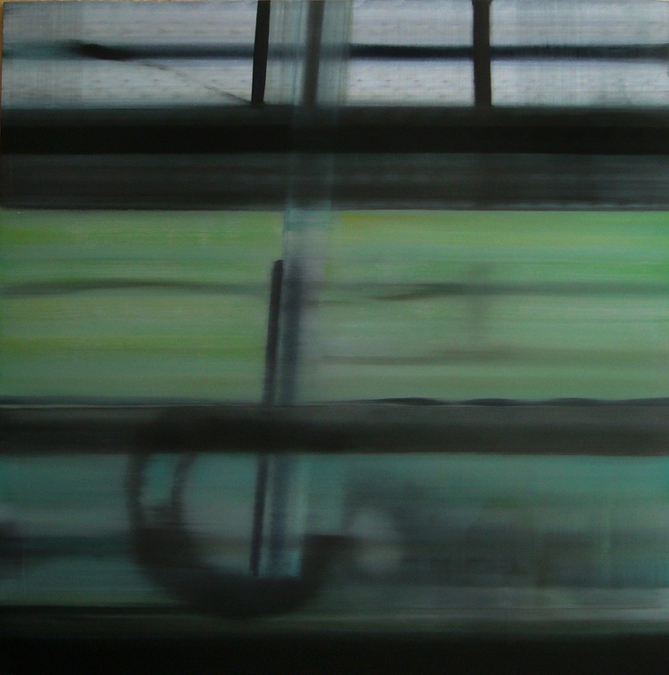 (T0449) Carré 2, 2003, acrylique sur toile, 150 x 150 cm (29859 visites) (T0449) Carré 2, 2003, acrylique sur toile, 150 x 150 cm