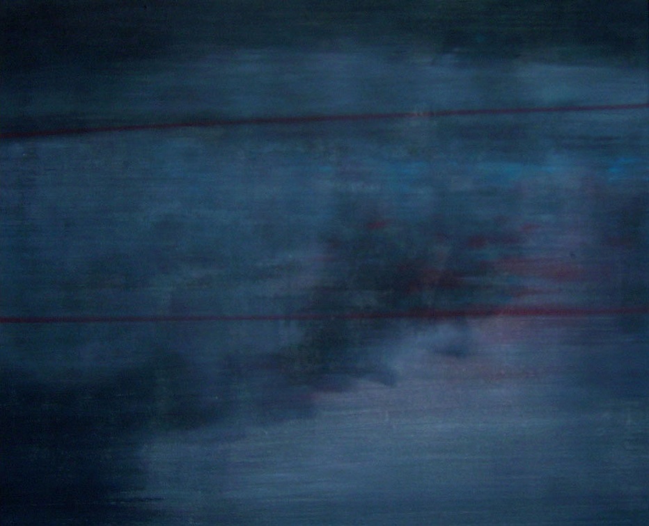 (T0472) Jardin de nuit, 2003, acrylique sur toile, 37 x 46 cm (1241 visites) (T0472) Jardin de nuit, 2003, acrylique sur toile, 37 x 46 cm