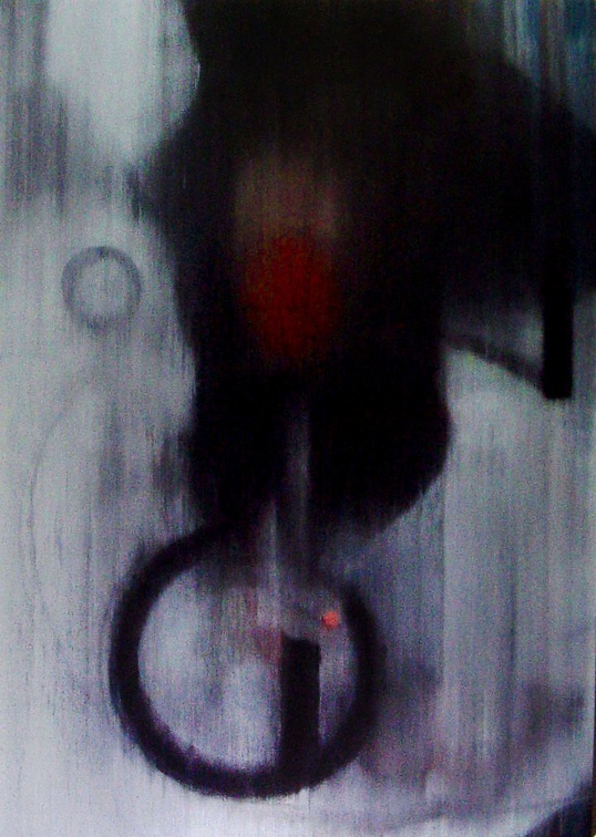 (T0476) Meurtre 2, 2003, acrylique sur toile, 162 x 114 cm (1390 visites) (T0476) Meurtre 2, 2003, acrylique sur toile, 162 x 114 cm