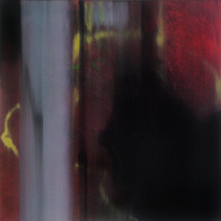 (T0483) Petit carré j, 2003, acrylique sur toile, 60 x 60 cm