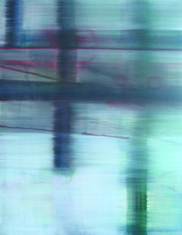 (T0488) Pieux, 2003, acrylique sur toile, 146 x 114 cm (20805 visites) (T0488) Pieux, 2003, acrylique sur toile, 146 x 114 cm