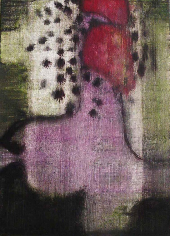 (T0491) Please 6, 2003, acrylique sur toile, 27 x 19 cm (1361 visites) (T0491) Please 6, 2003, acrylique sur toile, 27 x 19 cm