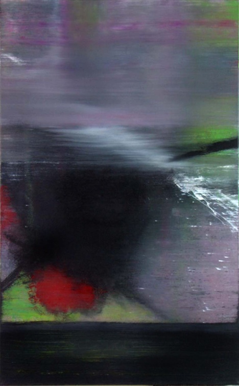 (T0494) Querelle, 2003, acrylique sur toile, 46 x 27 cm (1332 visites) (T0494) Querelle, 2003, acrylique sur toile, 46 x 27 cm