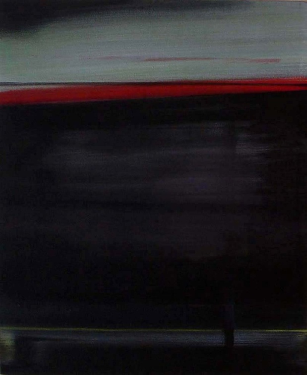 (T0508) Trottoir, 2003, acrylique sur toile, 46 x 38 cm (1517 visites) (T0508) Trottoir, 2003, acrylique sur toile, 46 x 38 cm