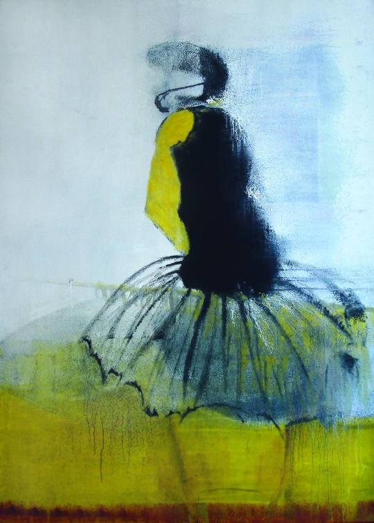 (T0521) Danseuse, 2004, acrylique sur toile, 162 x 114 cm (9457 visites) (T0521) Danseuse, 2004, acrylique sur toile, 162 x 114 cm