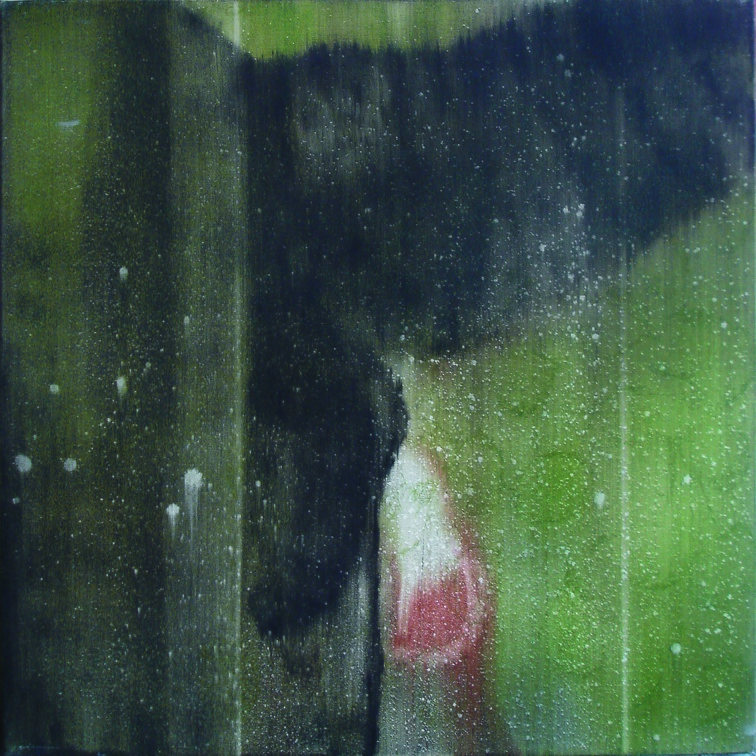 (T0523) En ce jardin, 2004, acrylique sur toile, 60 x 60 cm (9766 visites) (T0523) En ce jardin, 2004, acrylique sur toile, 60 x 60 cm