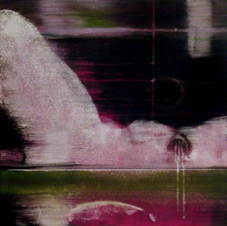 (T0524) En ce jardin 2, 2004, acrylique sur toile, 60 x 60 cm