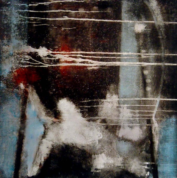 (T0526) En ce jardin 3, 2004, acrylique sur toile, 60 x 60 cm
