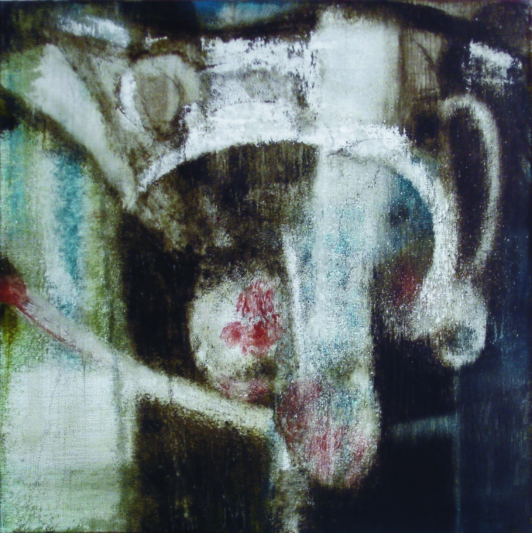 (T0527) En ce jardin 4, 2004, acrylique sur toile, 60 x 60 cm (10754 visites) (T0527) En ce jardin 4, 2004, acrylique sur toile, 60 x 60 cm