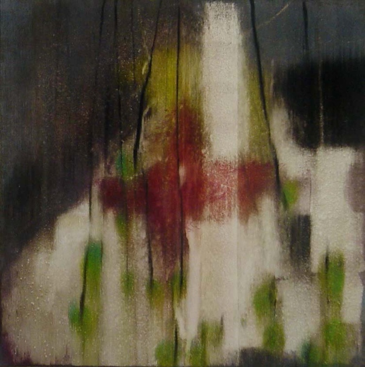 (T0537) En ce jardin 17, 2004, acrylique sur toile, 60 x 60 cm (1829 visites) (T0537) En ce jardin 17, 2004, acrylique sur toile, 60 x 60 cm