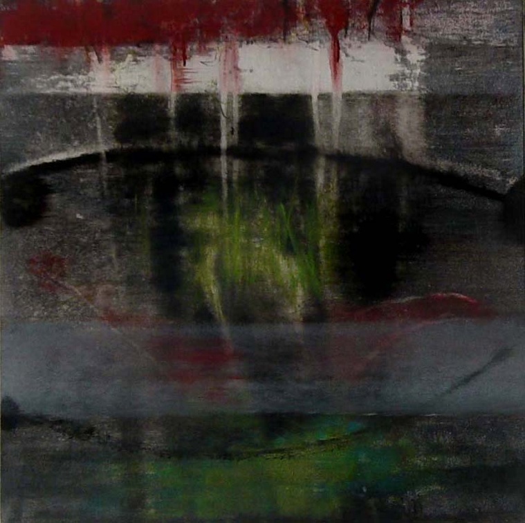 (T0539) En ce jardin 19, 2004, acrylique sur toile, 60 x 60 cm (1766 visites) (T0539) En ce jardin 19, 2004, acrylique sur toile, 60 x 60 cm