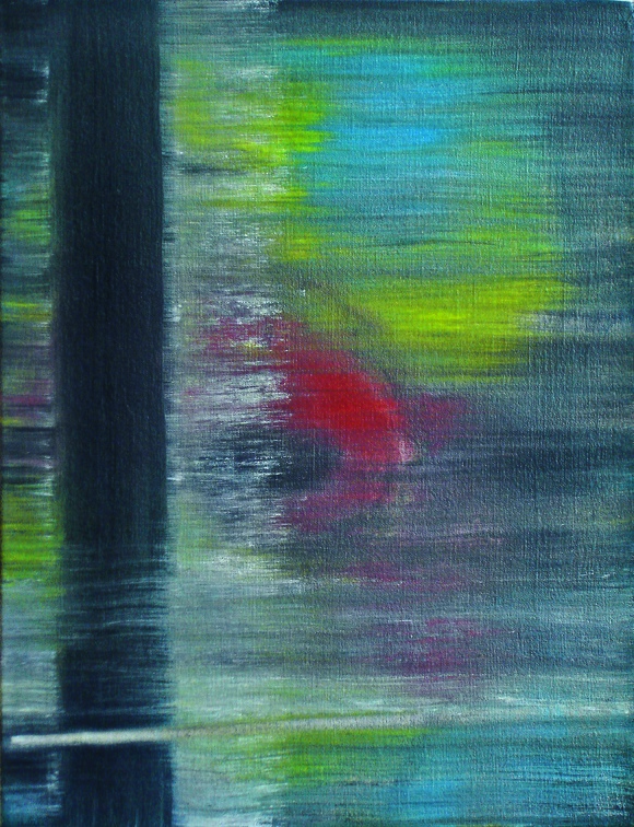 (T0562) Ton jardin 4, 2004, acrylique sur toile, 35 x 24 cm (10827 visites) (T0562) Ton jardin 4, 2004, acrylique sur toile, 35 x 24 cm
