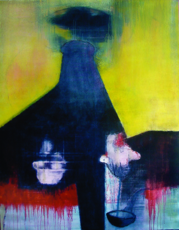 (T0570) Cheminée, 2005, acrylique sur toile, 146 x 114 cm (12526 visites) (T0570) Cheminée, 2005, acrylique sur toile, 146 x 114 cm