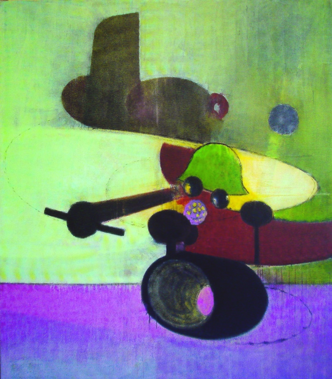 (T0575) Rafale, 2005, acrylique sur toile, 205 x 185 cm