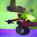 (T0575) Rafale, 2005, acrylique sur toile, 205 x 185 cm