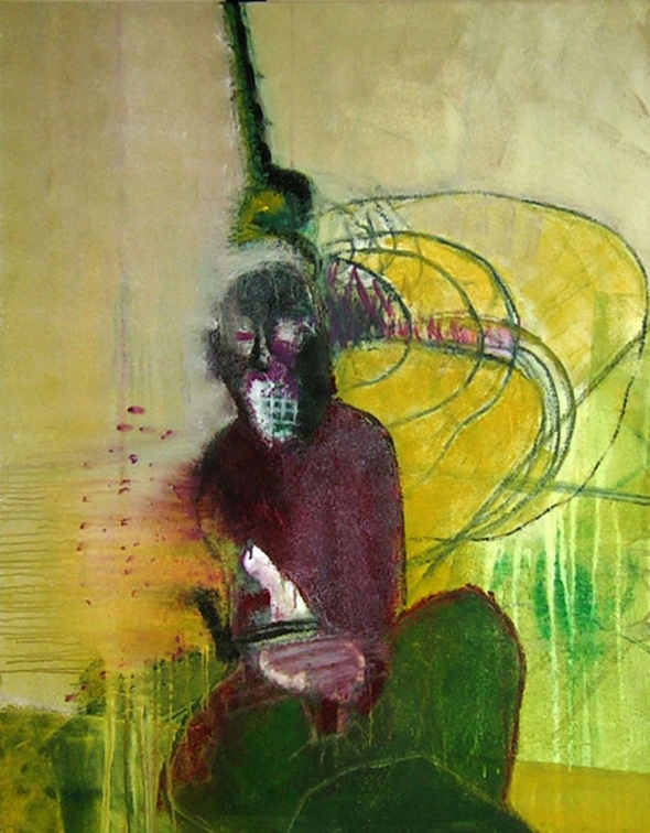 (T0578) Soldat 3, 2005, acrylique sur toile, 146 x 114 cm (45020 visites) (T0578) Soldat 3, 2005, acrylique sur toile, 146 x 114 cm