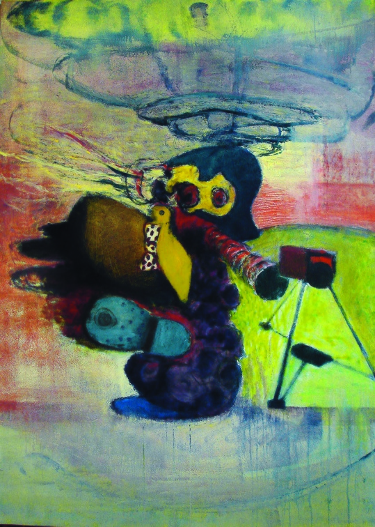 (T0583) Antipersonnelle, 2006, acrylique sur toile, 162 x 114 cm (13107 visites) (T0583) Antipersonnelle, 2006, acrylique sur toile, 162 x 114 cm