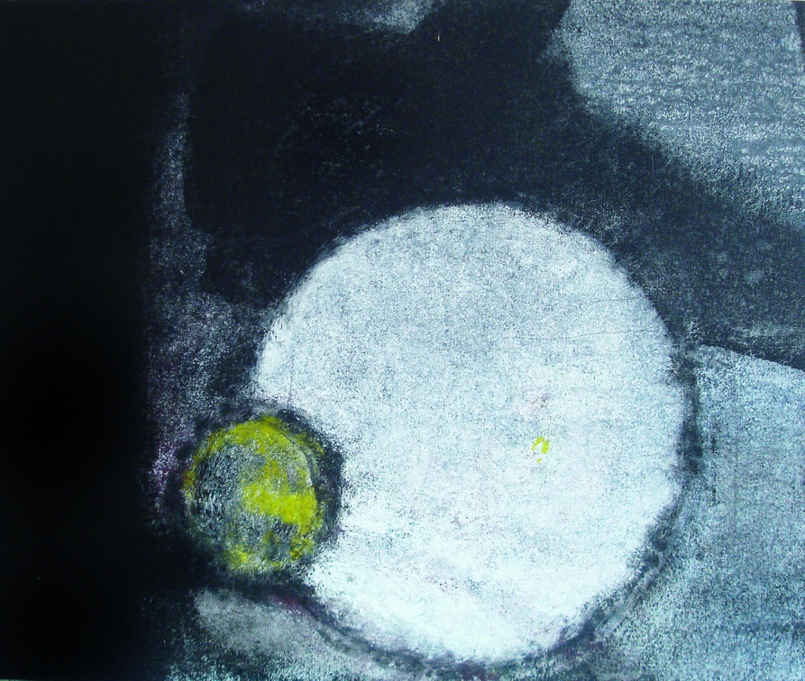 (T0590) Dans le miroir, 2006, acrylique sur toile, 38 x 45 cm (29654 visites) (T0590) Dans le miroir, 2006, acrylique sur toile, 38 x 45 cm