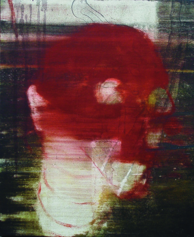 (T0595) Masque 2, 2006, acrylique sur toile, 45 x 38 cm (13427 visites) (T0595) Masque 2, 2006, acrylique sur toile, 45 x 38 cm