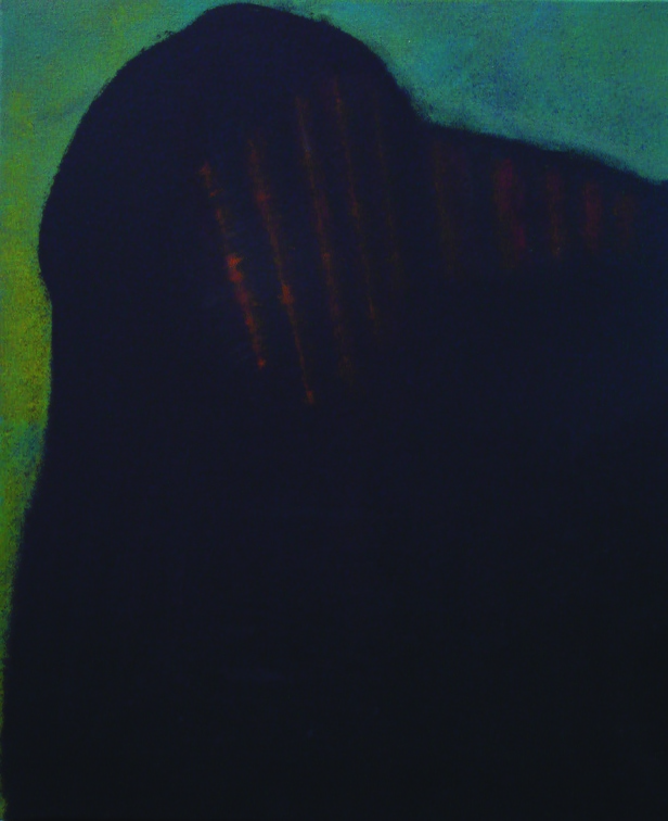 (T0596) Masque 3, 2006, acrylique sur toile, 45 x 38 cm (14033 visites) (T0596) Masque 3, 2006, acrylique sur toile, 45 x 38 cm