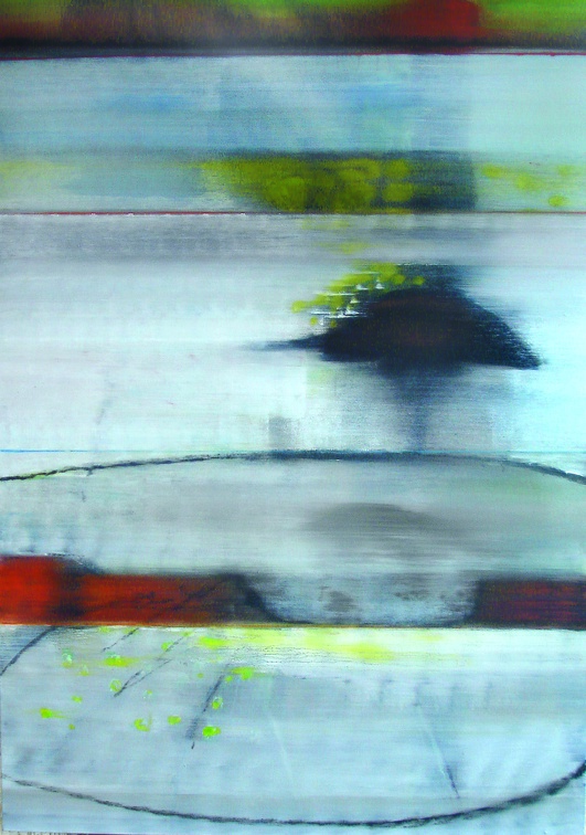 (T0605) Parapluie, 2004-2006, acrylique sur toile, 162 x 114 cm (32809 visites) (T0605) Parapluie, 2004-2006, acrylique sur toile, 162 x 114 cm