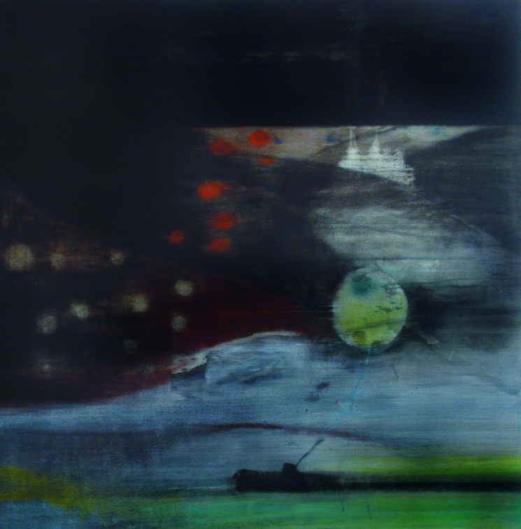 (T0609) Steamer, 2004-2006, acrylique sur toile, 150 x 150 cm