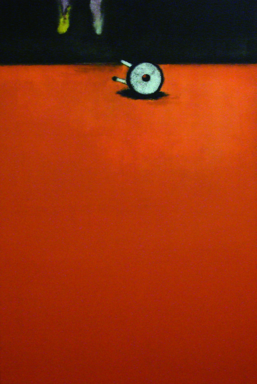(T0631) Tabouret, 2007, acrylique sur toile, 195 x 130 cm