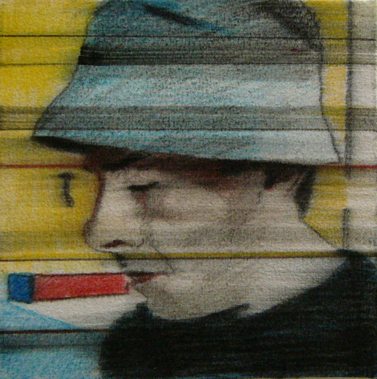 (T0640) Benoît Borel, 2008, huile sur toile, 25 x 25 cm (44387 visites) (T0640) Benoît Borel, 2008, huile sur toile, 25 x 25 cm