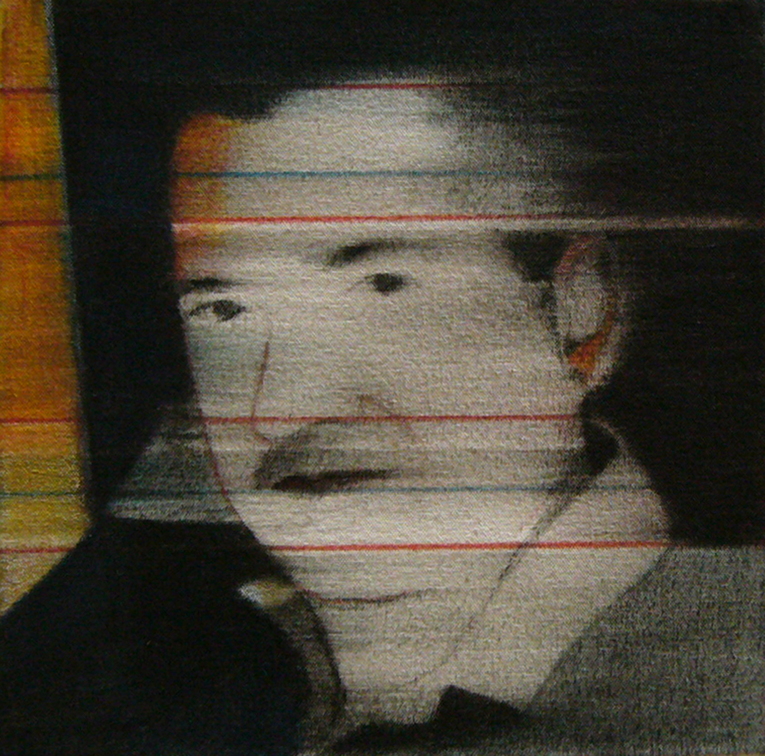 (T0645) Denis Borel, 2008, huile sur toile, 25 x 25 cm