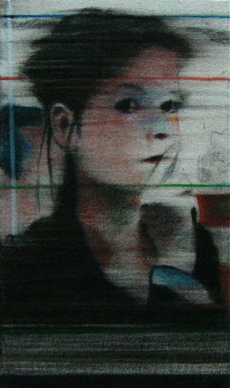 (T0656) Juliette Borel, 2008, huile sur toile, 27 x 16 cm (28782 visites) (T0656) Juliette Borel, 2008, huile sur toile, 27 x 16 cm
