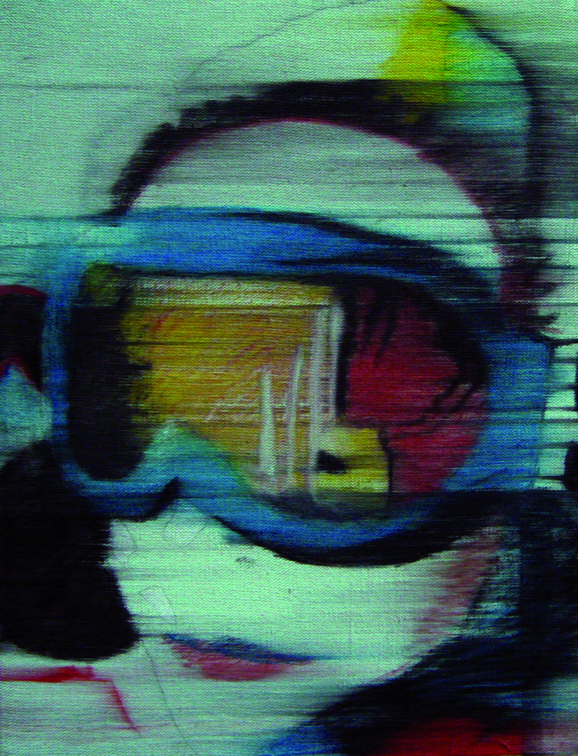 (T0662) Louis Borel (masque 4), 2008, huile sur toile, 35 x 27 cm (21801 visites) (T0662) Louis Borel (masque 4), 2008, huile sur toile, 35 x 27 cm