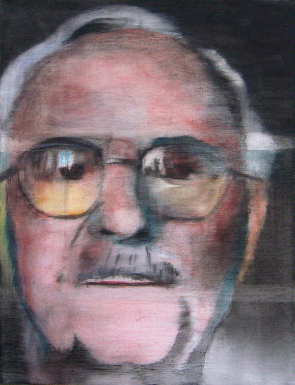 (T0672) Papa, Jean Borel, 2008, huile sur toile, 35 x 27 cm (24908 visites) (T0672) Papa, Jean Borel, 2008, huile sur toile, 35 x 27 cm