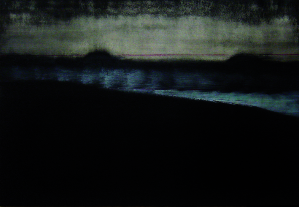 (T0692) Horizon 2, 2009, acrylique sur toile, 89 x 130 cm (16004 visites) (T0692) Horizon 2, 2009, acrylique sur toile, 89 x 130 cm