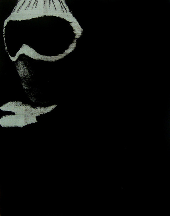 (T0707) Masque 7, 2009, acrylique sur toile, 65 x 54 cm