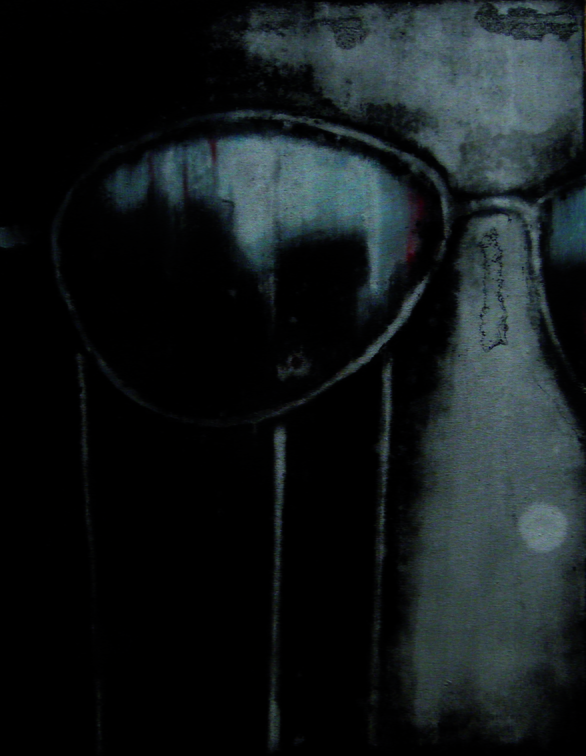 (T0708) Masque 8, 2009, acrylique sur toile, 65 x 54 cm (17415 visites) (T0708) Masque 8, 2009, acrylique sur toile, 65 x 54 cm