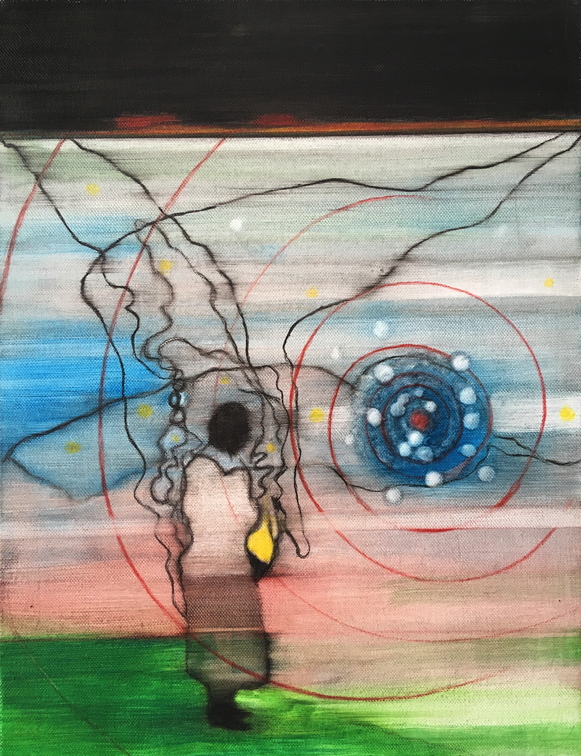 (T0726) À ma mère, 2010, huile sur toile, 35 x 27 cm (72942 visites) (T0726) À ma mère, 2010, huile sur toile, 35 x 27 cm