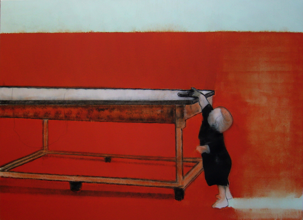 (T0733) Enfant 2, 2010, acrylique sur toile, 151 x 196 cm, collection privée (24211 visites) (T0733) Enfant 2, 2010, acrylique sur toile, 151 x 196 cm, collection privée