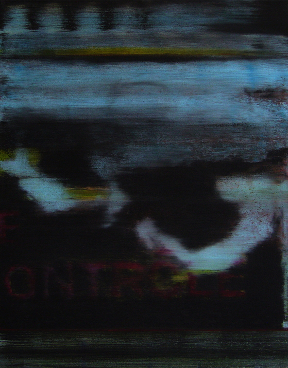 (T0743) Le contrôle, 2010, acrylique sur toile, 97 x 73 cm (1820 visites) (T0743) Le contrôle, 2010, acrylique sur toile, 97 x 73 cm
