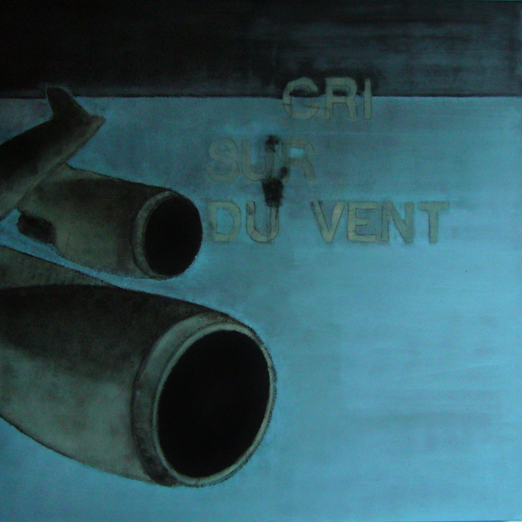 (T0744) Le cri, 2010, acrylique sur toile, 170 x 170 cm (27589 visites) (T0744) Le cri, 2010, acrylique sur toile, 170 x 170 cm